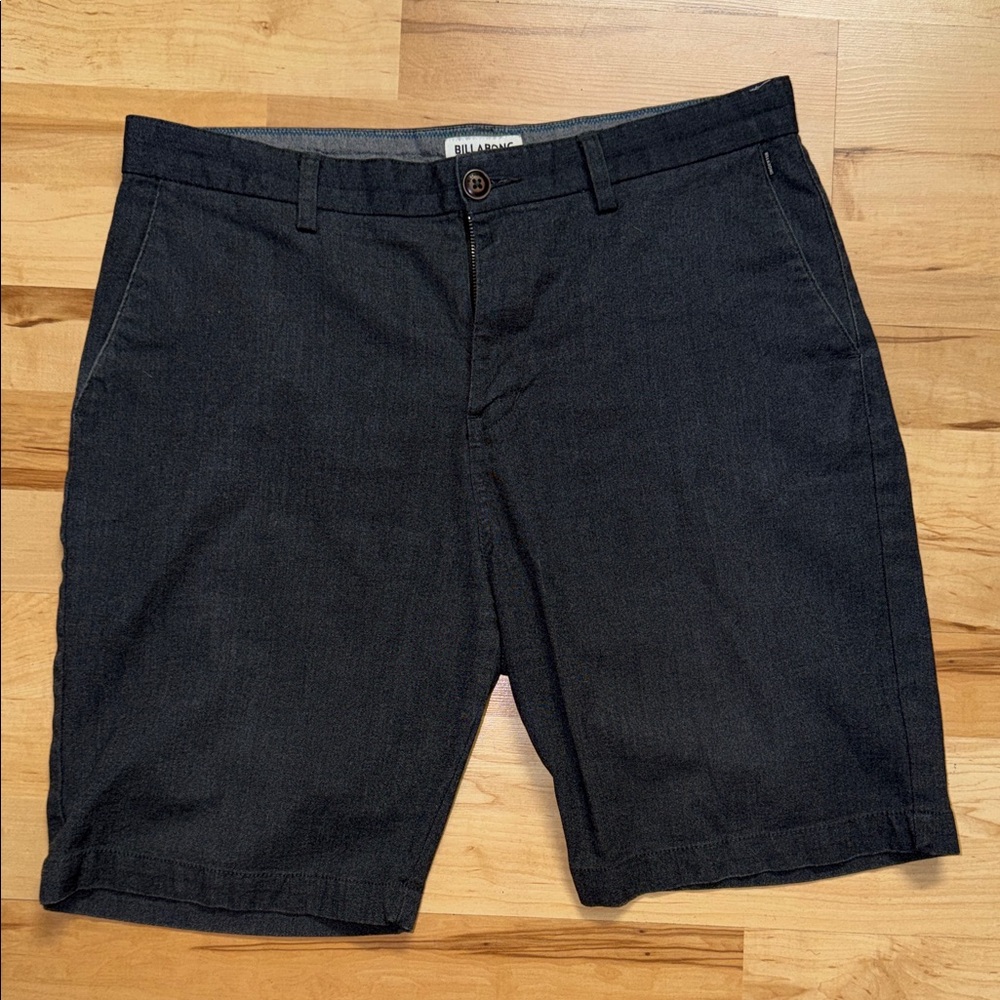 Billabong MXX-Daily Shorts Men's Size 34 Black Chino Cotton-EUC